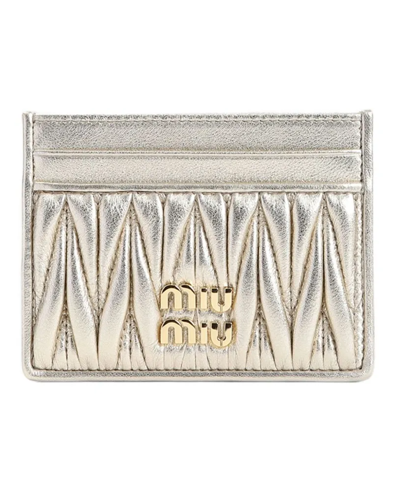 Miu Miu Matelassé-Kartenetui - Gold Gold
