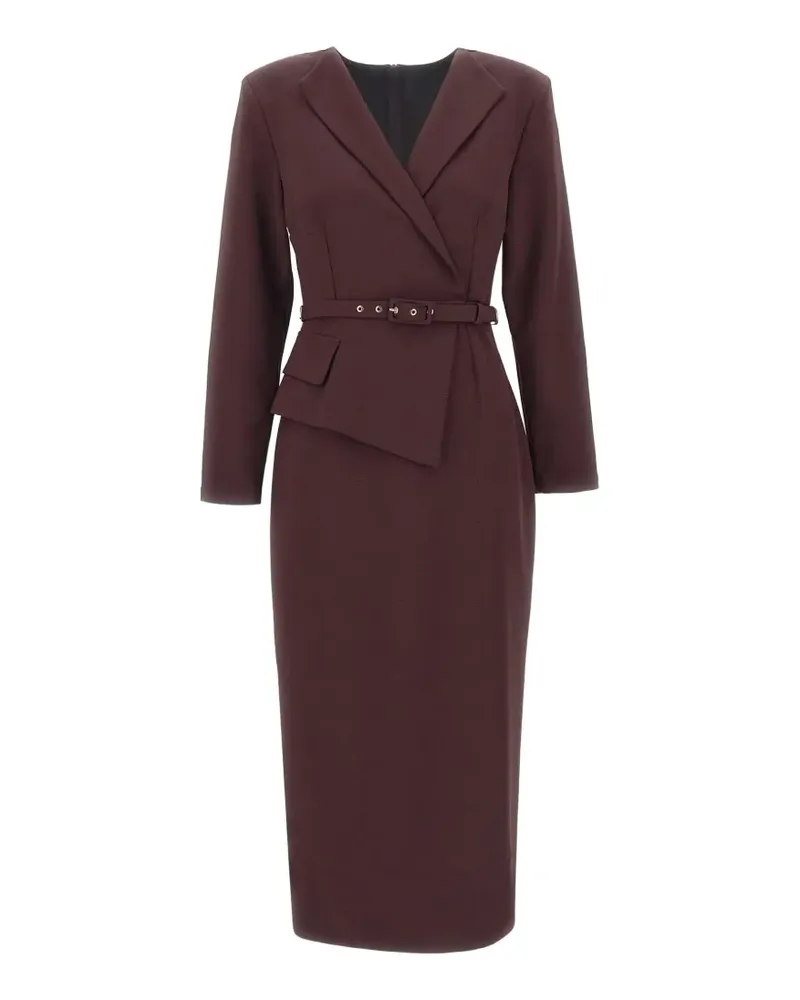 NISSA Asymmetrisches Midikleid - Braun Braun