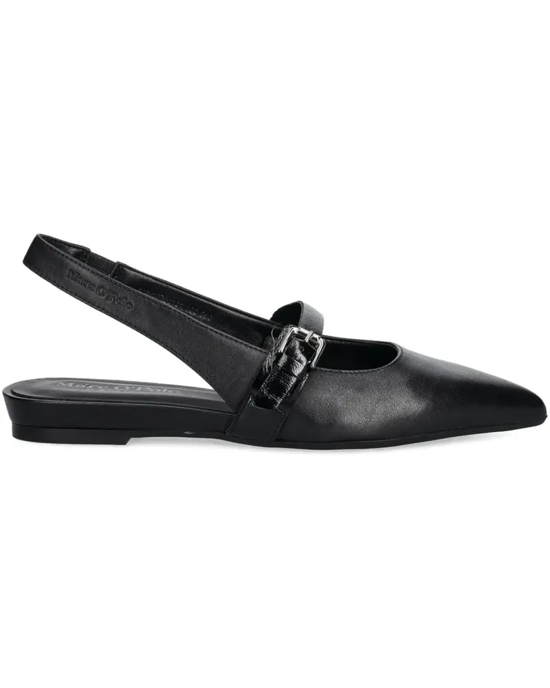 Marc O'Polo Ballerinas mit Schnalle - Schwarz Schwarz