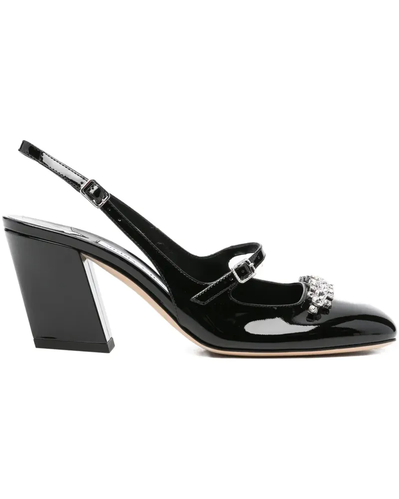 Jimmy Choo Belinda Slingback-Pumps mit Kristallen 70mm - Schwarz Schwarz