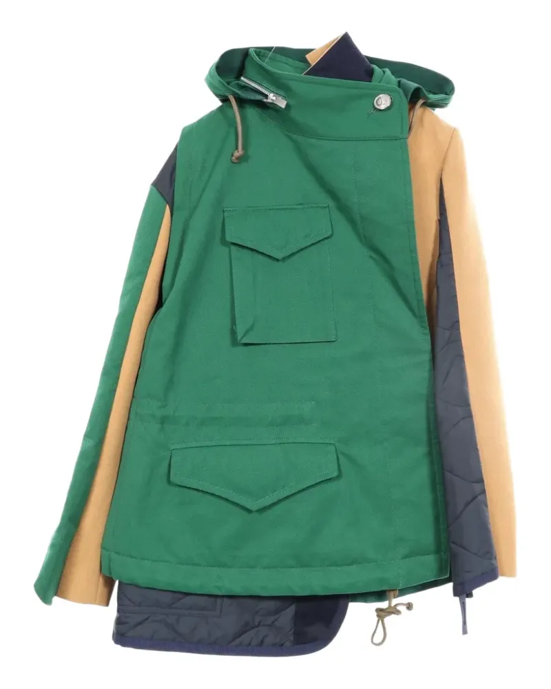 Sacai 2010s hooded jacket - Grün Grün