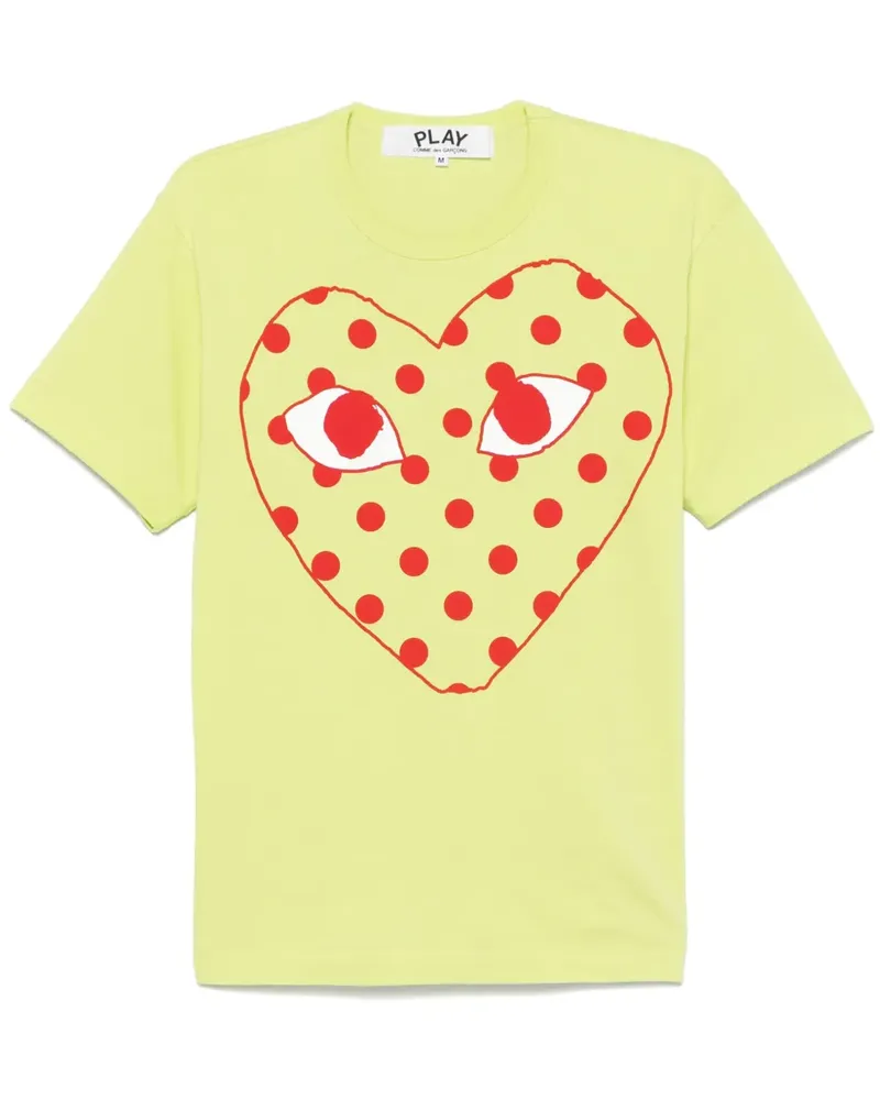 Comme des Garçons T-Shirt mit Logo-Print - Grün Grün