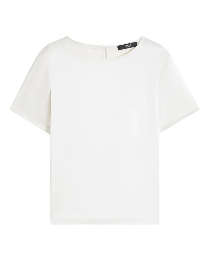 Max Mara T-Shirt mit Schlüssellochausschnitt - Nude Nude