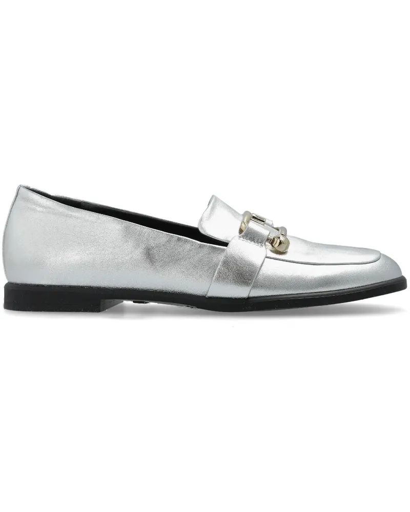 Furla Loafer mit Logo-Schild - Grau Grau