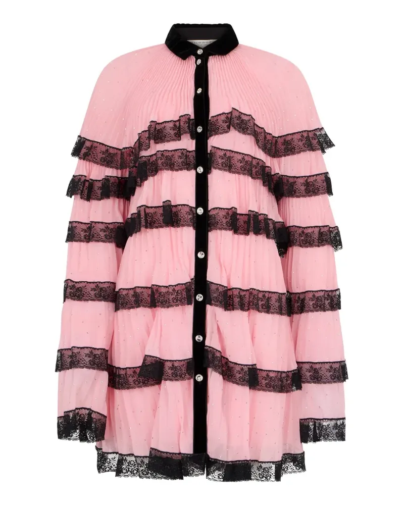 Philosophy Di Lorenzo Serafini Minikleid mit Rüschen - Rosa Rosa