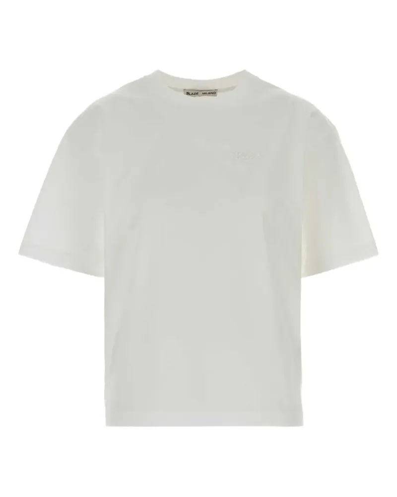 Blazé Milano T-Shirt mit Logo-Stickerei - Weiß Weiß