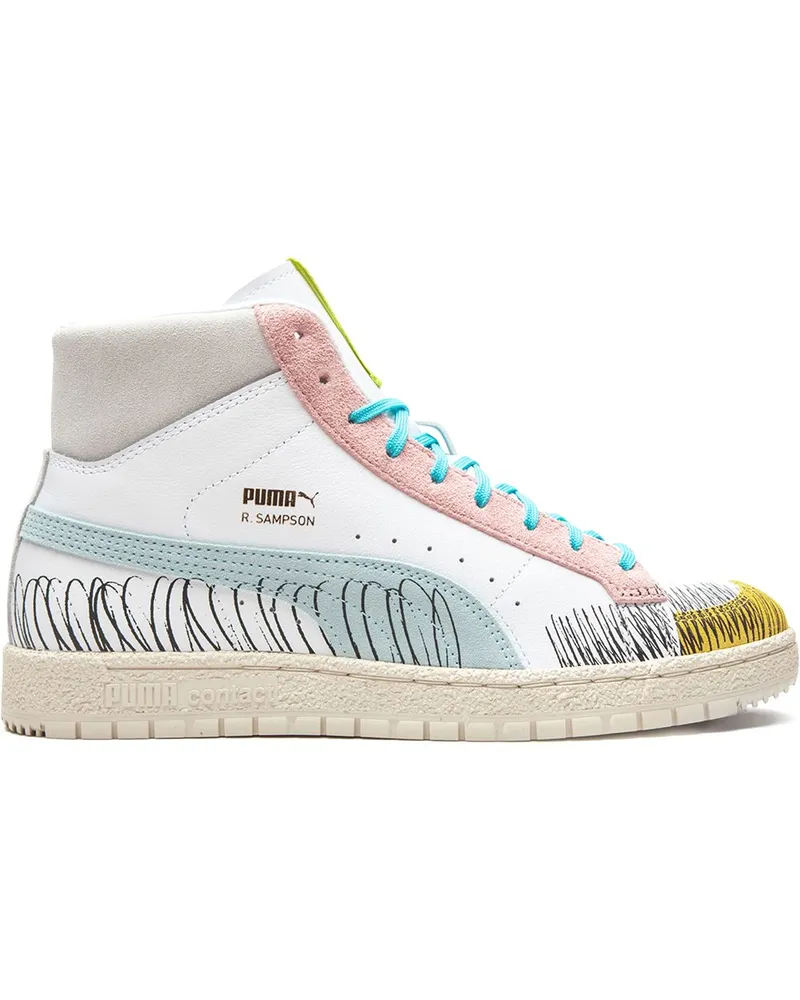 Puma Ralph Sampson 70 Mid Michael Lau Sneakers - Weiß Weiß