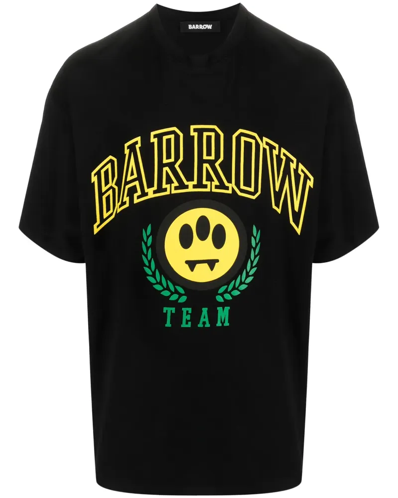 BARROW T-Shirt mit Logo-Print - Schwarz Schwarz