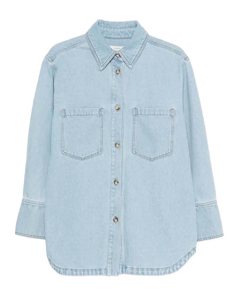 Joseph Jeanshemd mit aufgesetzten Taschen - Blau Blau