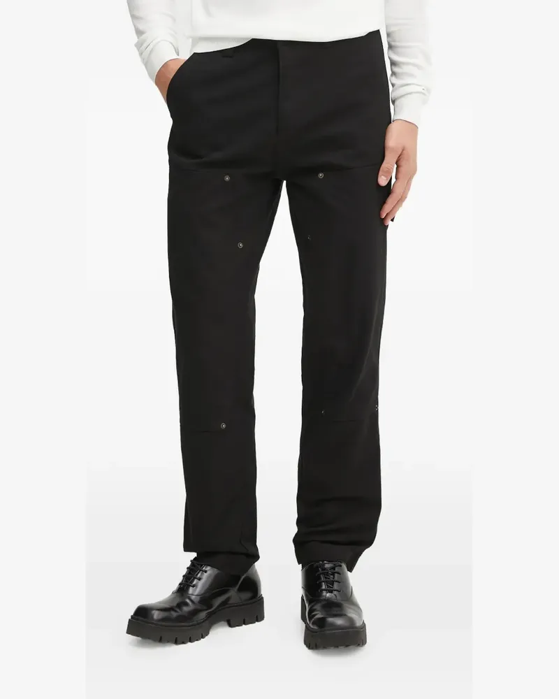 HUGO BOSS Hose mit aufgesetzten Taschen - Schwarz Schwarz