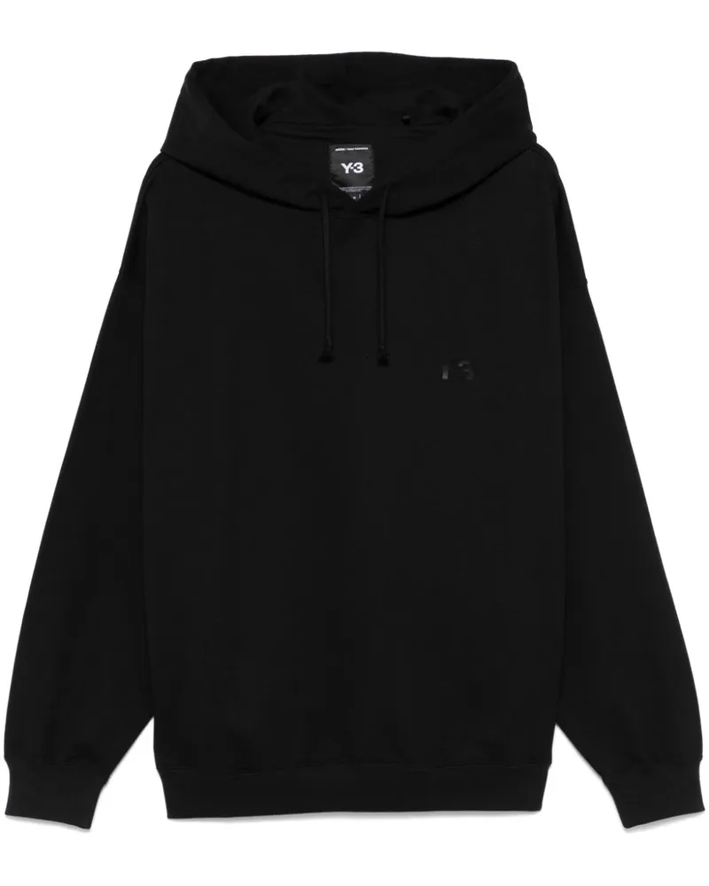 Y-3 Hoodie aus Frottee - Schwarz Schwarz