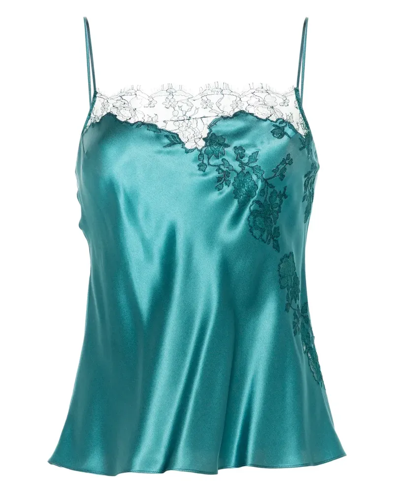Carine Gilson Camisole-Top aus Seide - Blau Blau