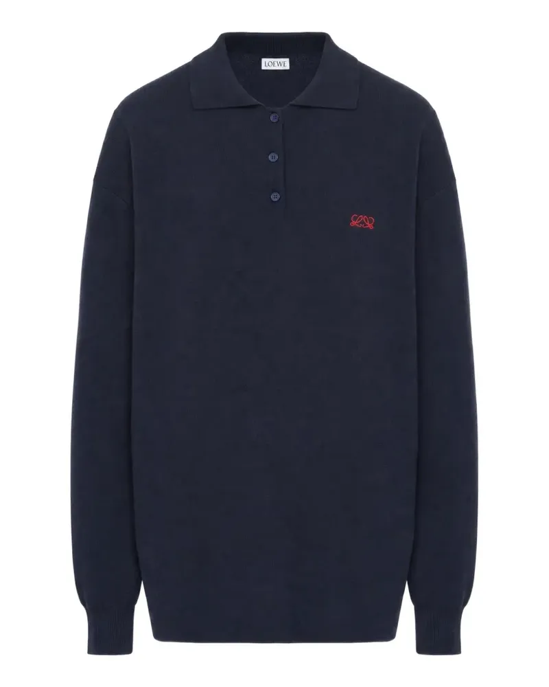 Loewe Pullover aus Kaschmir- und Seidengemisch - Blau Blau