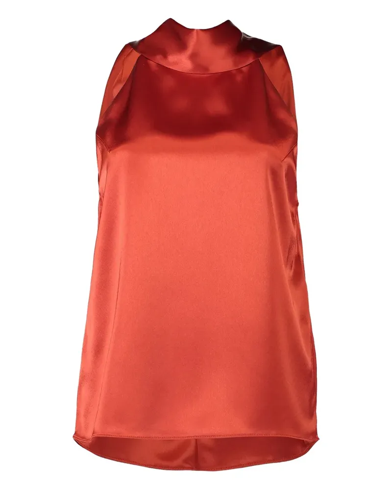 GALVAN halter-neck bow-detail blouse - Rot Rot