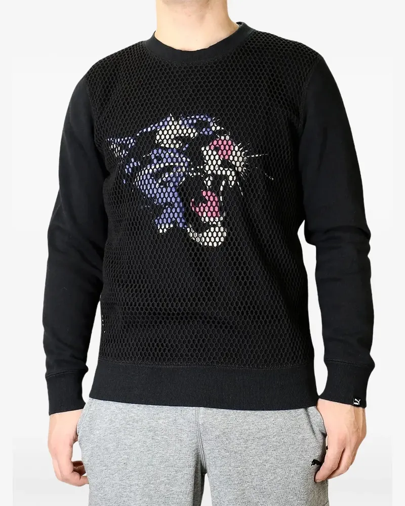 Puma Pullover mit grafischem Print - Schwarz Schwarz