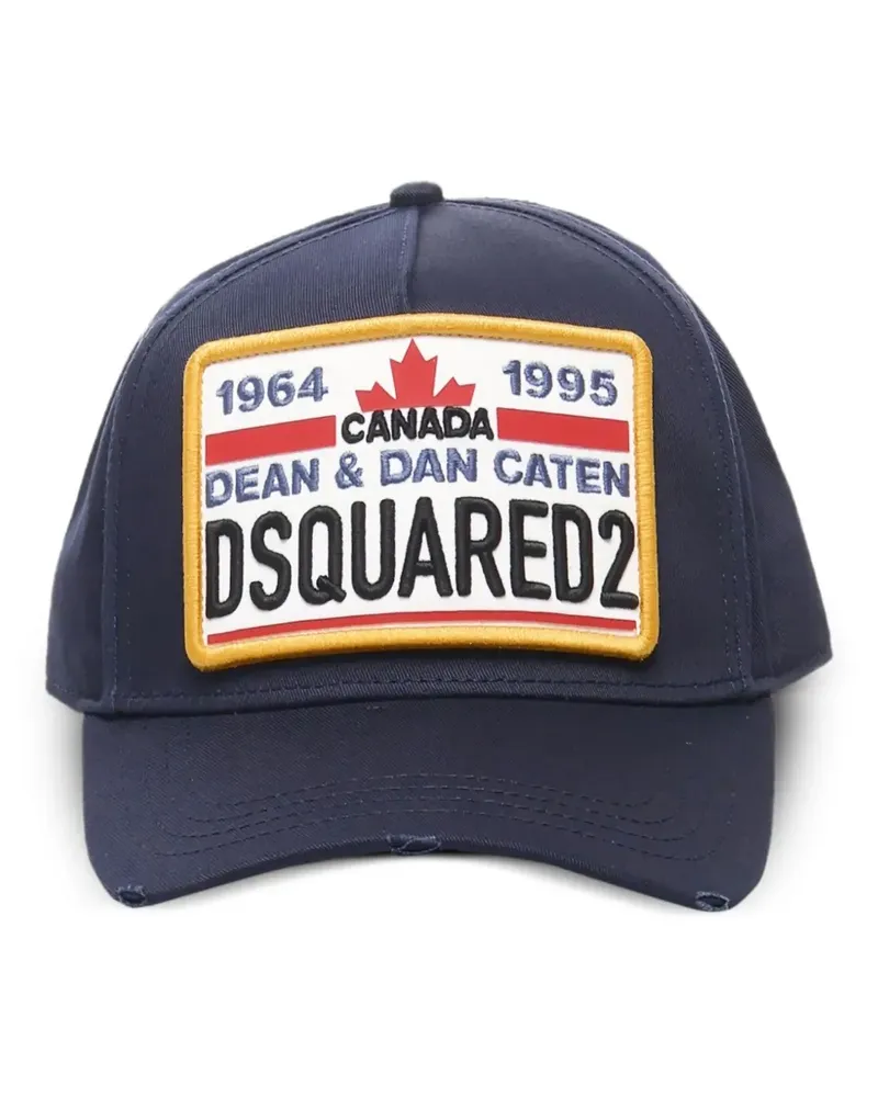 Dsquared2 Baseballkappe mit Logo-Patch - Blau Blau