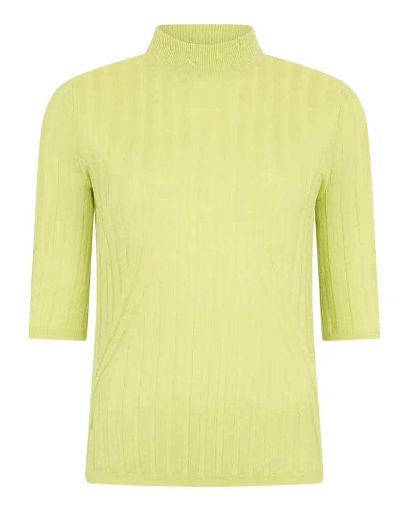 Malo ribbed short-sleeve top - Gelb Gelb