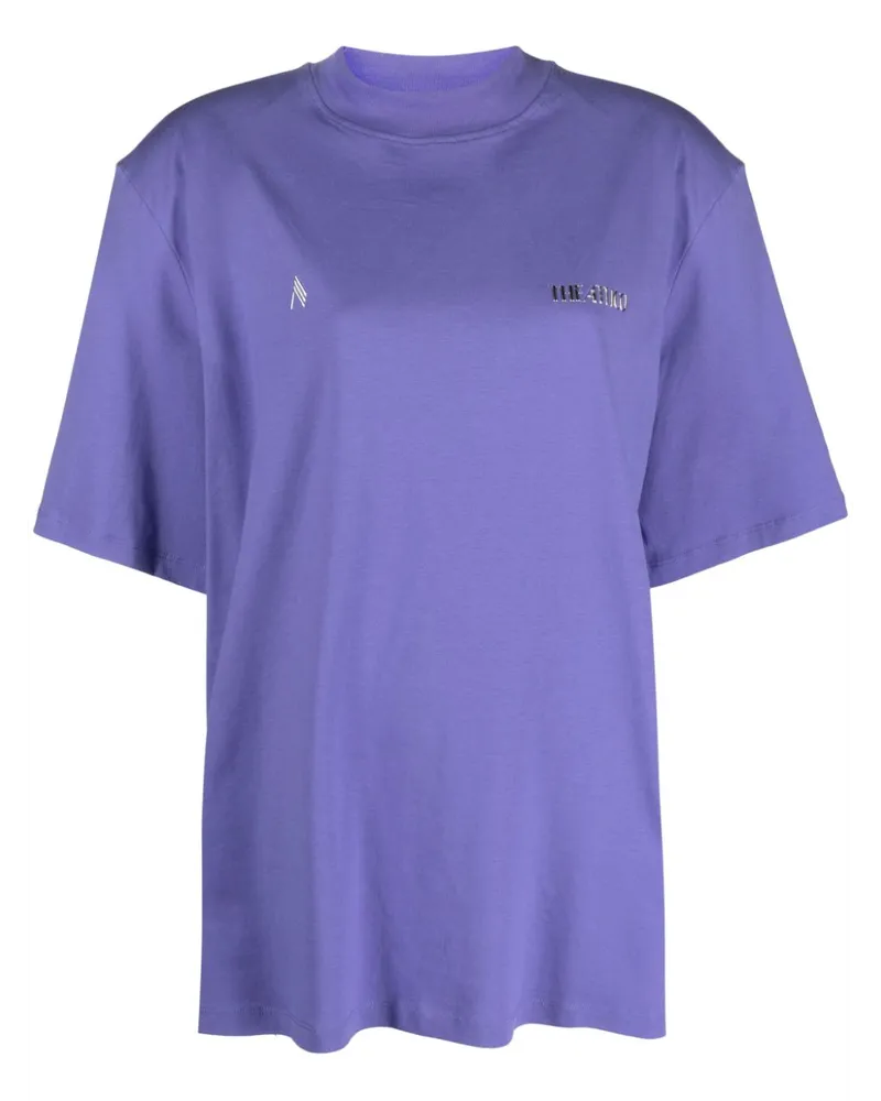 ATTICO Kilie T-Shirt mit Schulterpolstern - Violett Violett