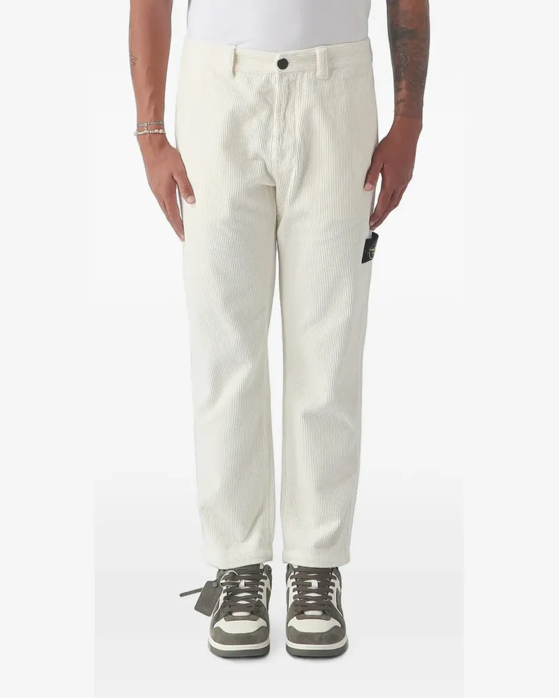 Stone Island 3100059 organic cotton corduroy 800 chino trousers - Nude Nude