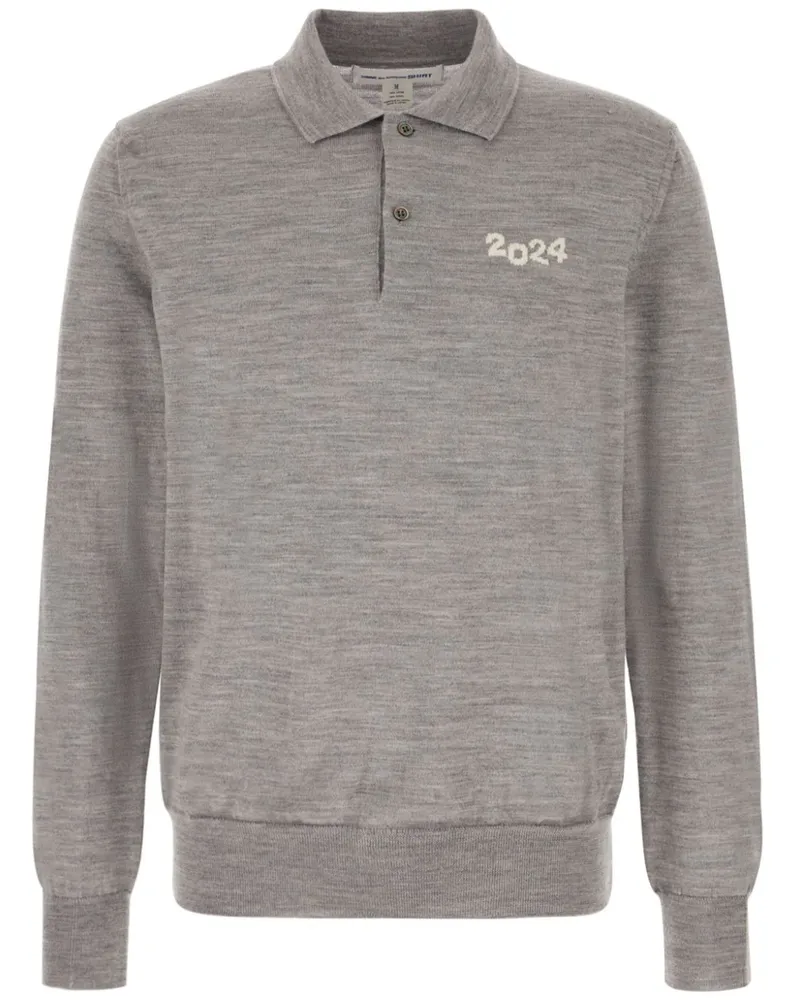 Comme des Garçons Klassisches Poloshirt - Grau Grau