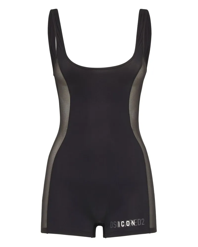 Dsquared2 Body mit Logo-Print - Schwarz Schwarz