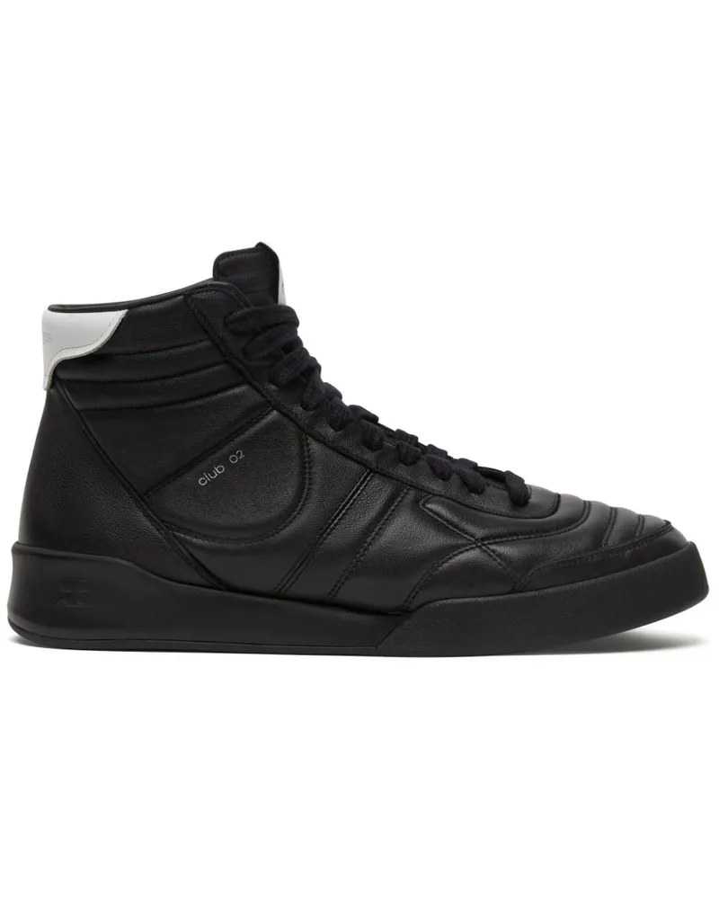 Courrèges Mid Club 02 Sneakers - Schwarz Schwarz
