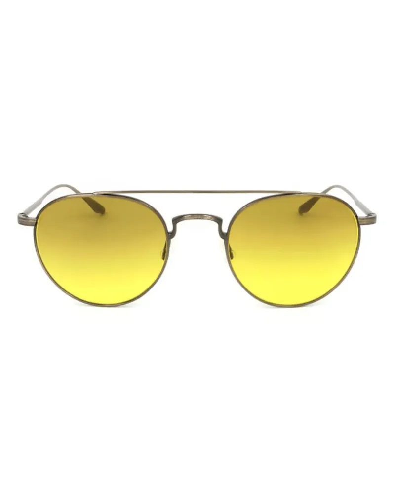 Barton Perreira Sonnenbrille mit rundem Gestell - Braun Braun