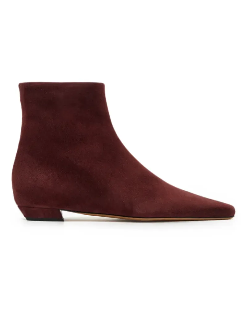 Proenza Schouler Flache Trap Stiefeletten aus Wildleder - Rot Rot