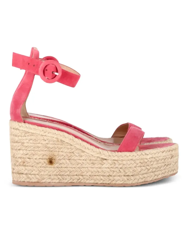 Gianvito Rossi Espadrille-Sandalen mit Plateau - Rosa Rosa