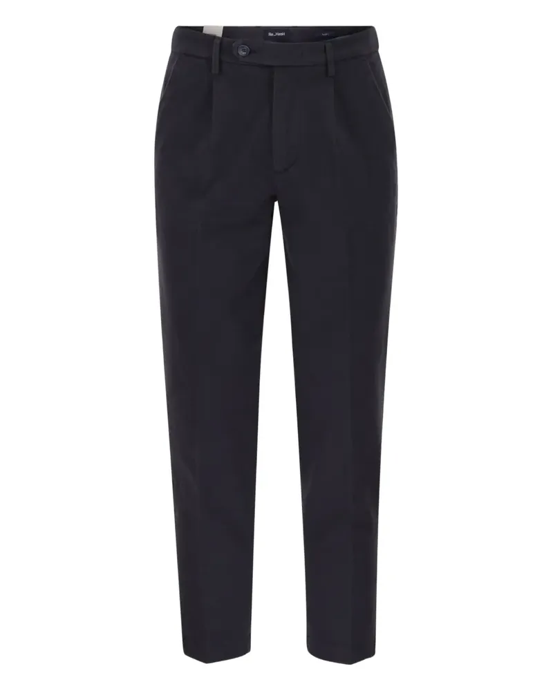 Re-HasH pleated chino trousers - Blau Blau