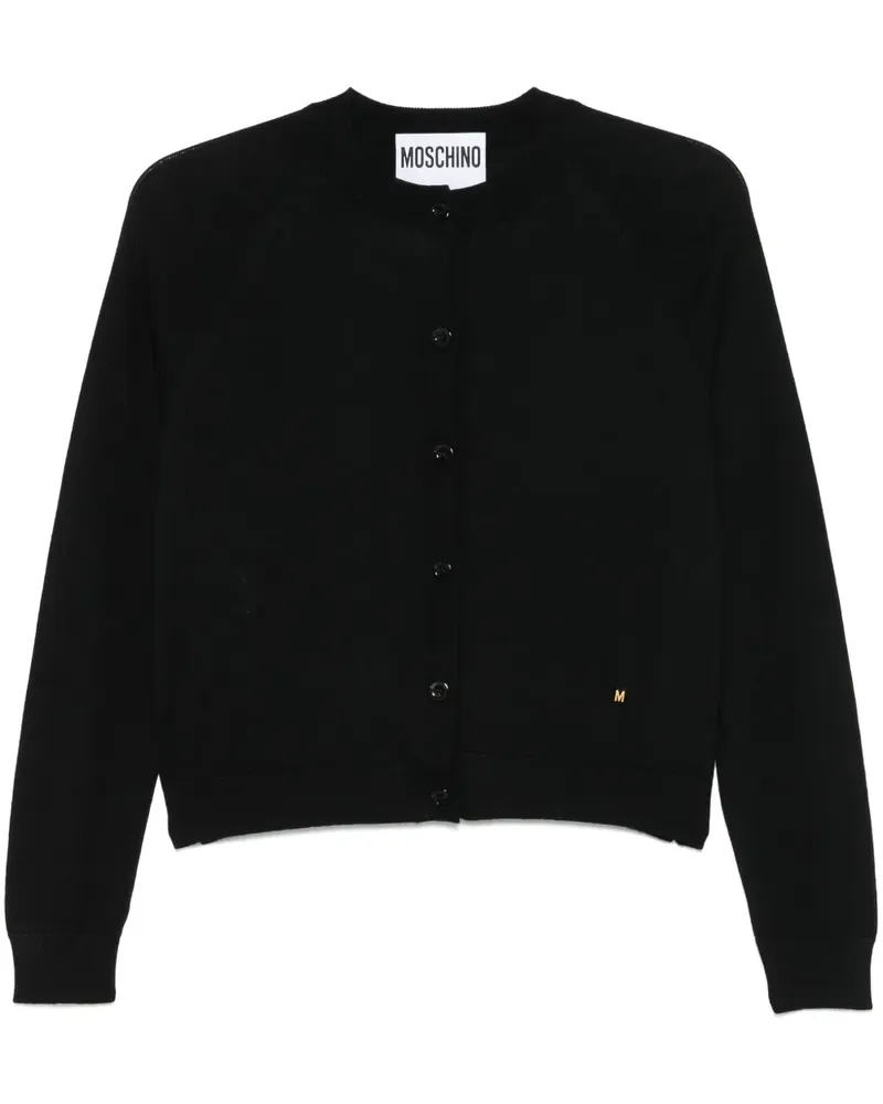 Moschino Cardigan mit rundem Ausschnitt - Schwarz Schwarz