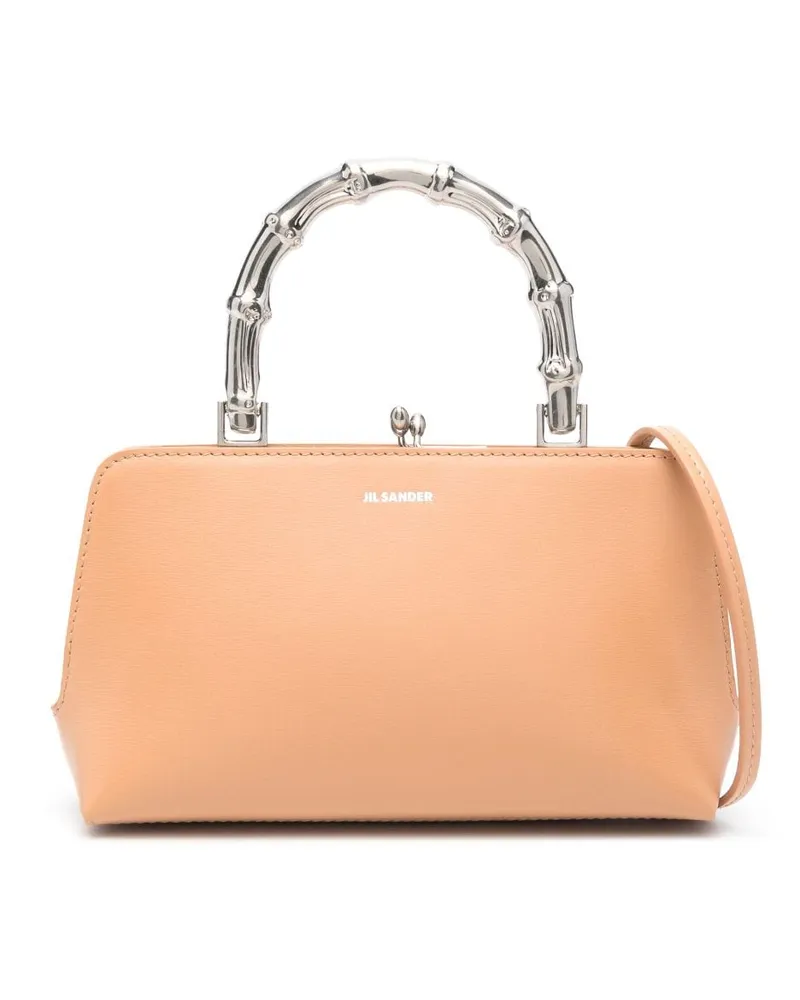 Jil Sander Handtasche mit Logo-Print - Nude Nude