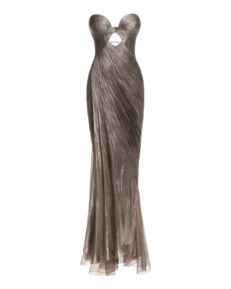 Maria Lucia Hohan Zephyra Maxikleid mit Seitenschlitz - Grau Grau