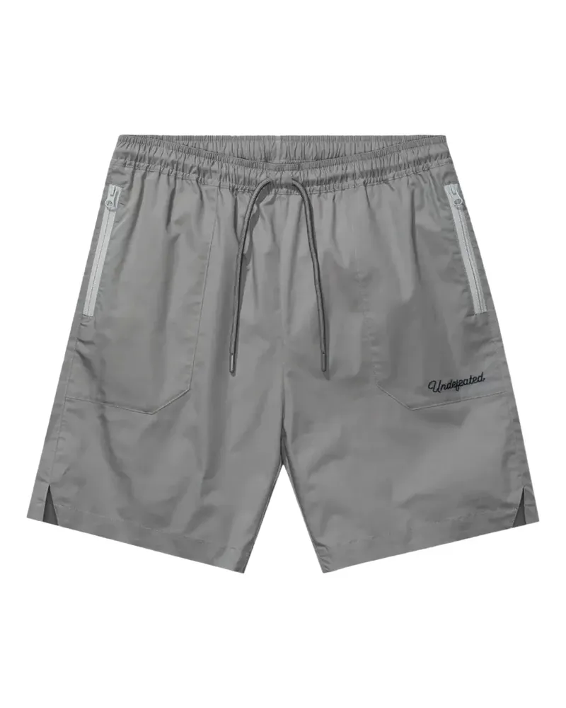 Undefeated zip-pocket drawstring shorts - Grau Grau