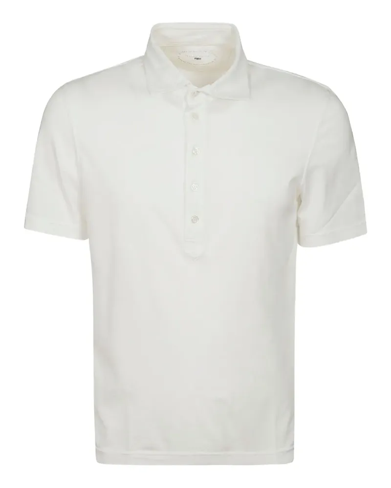 Fedeli Poloshirt mit kurzen Ärmeln - Weiß Weiß