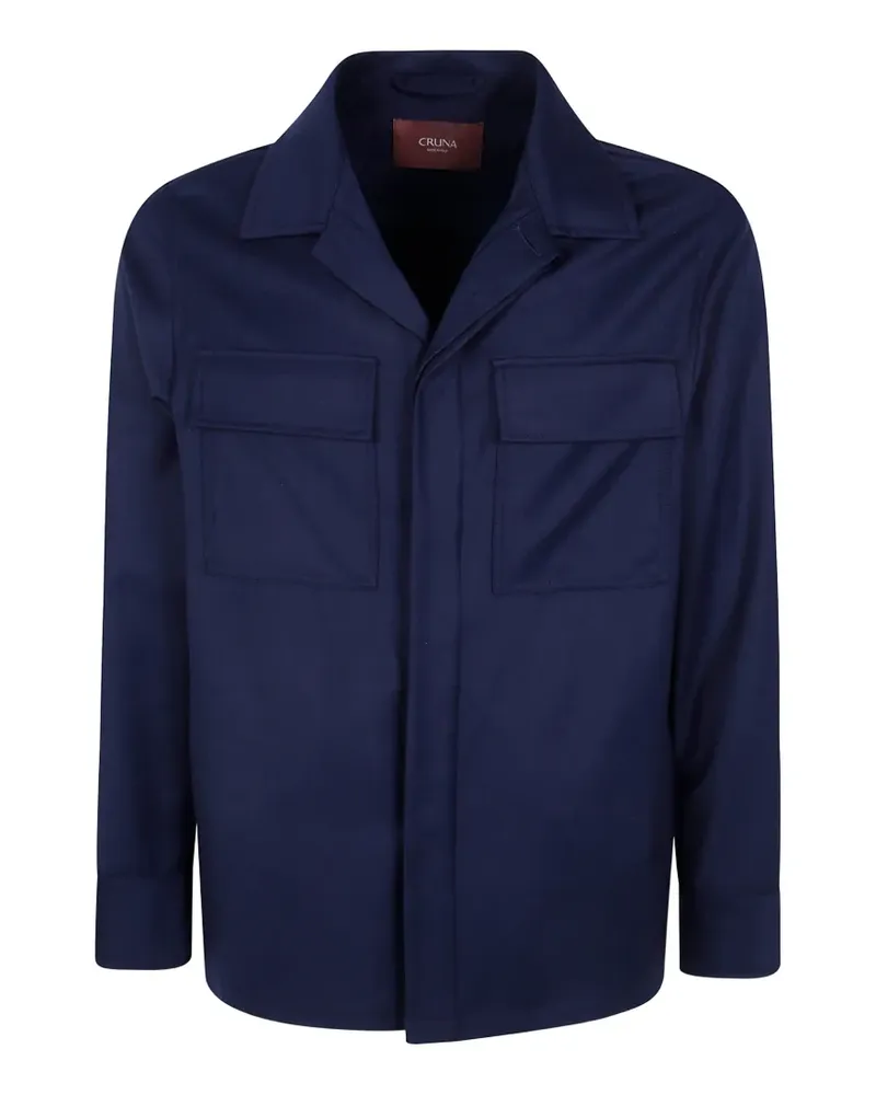 CRUNA Bruges wool shirt jacket - Blau Blau