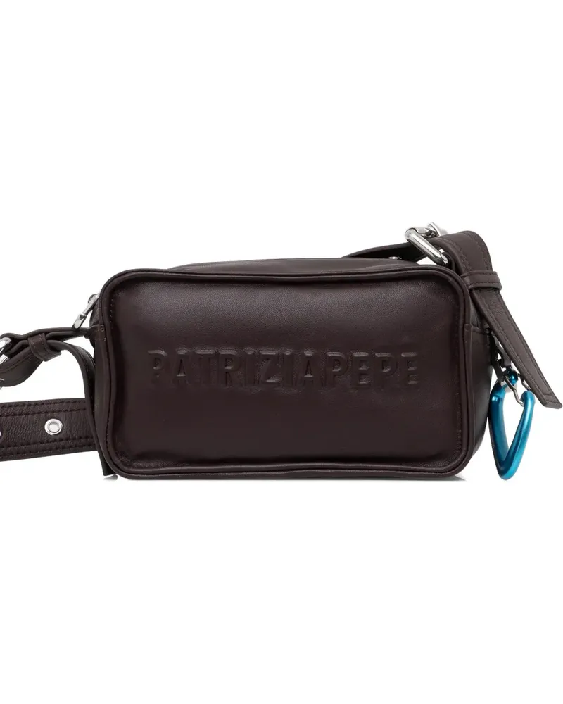 Patrizia Pepe Mini (IM)PERFECTION Umhängetasche mit Prägung - Rot Rot