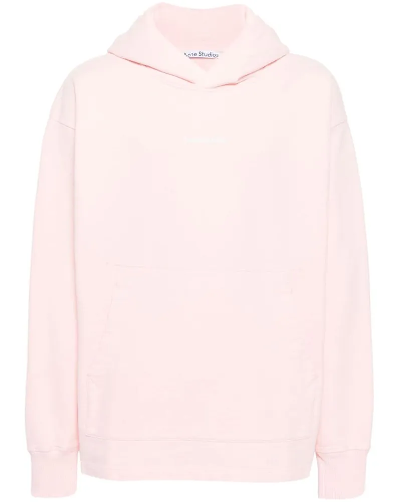 Acne Studios Hoodie mit Logo-Print Rosa