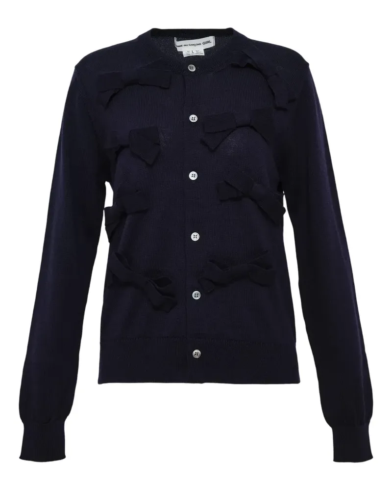 Comme des Garçons Cardigan mit Schleifendetail - Blau Blau