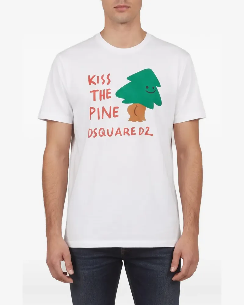 Dsquared2 T-Shirt mit Print - Weiß Weiß