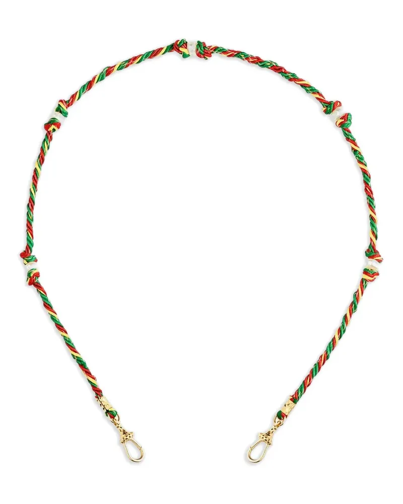 Marie Lichtenberg 14kt Mauli Rasta Gelbgoldhalskette - Nude Nude