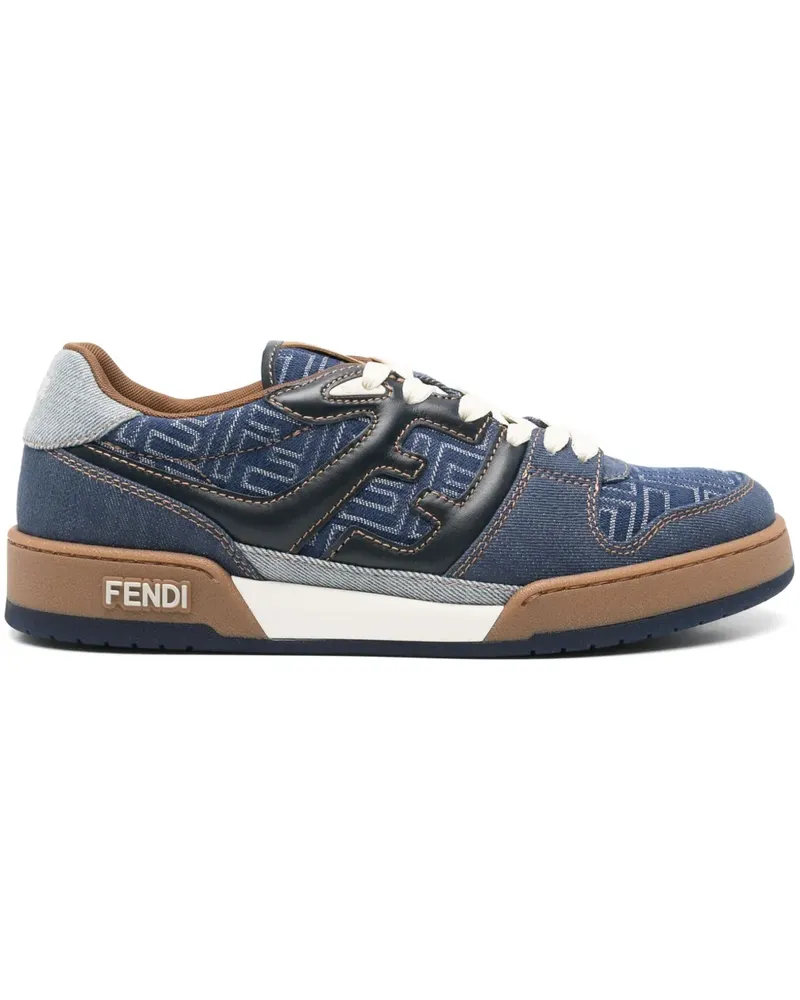 Fendi Sneakers aus Leder - Blau Blau
