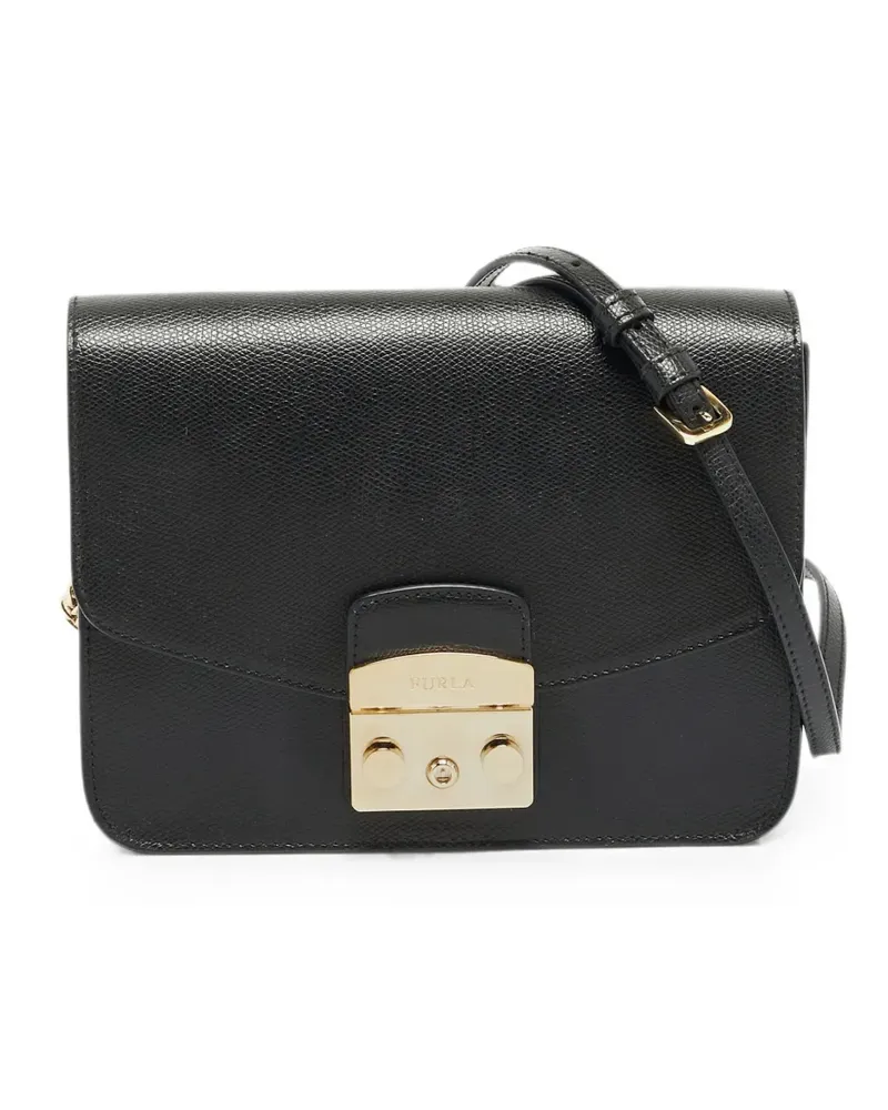Furla Metropolis Schultertasche - Schwarz Schwarz