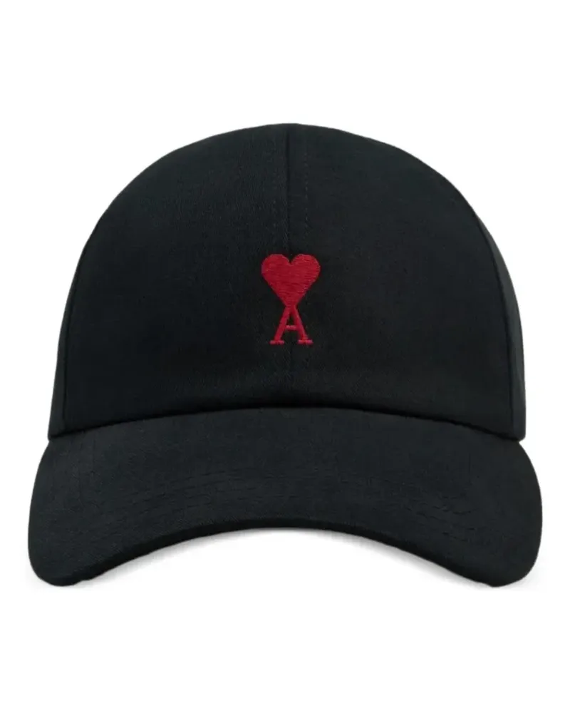AMI Paris Ami de Coeur Baseballkappe - Schwarz Schwarz
