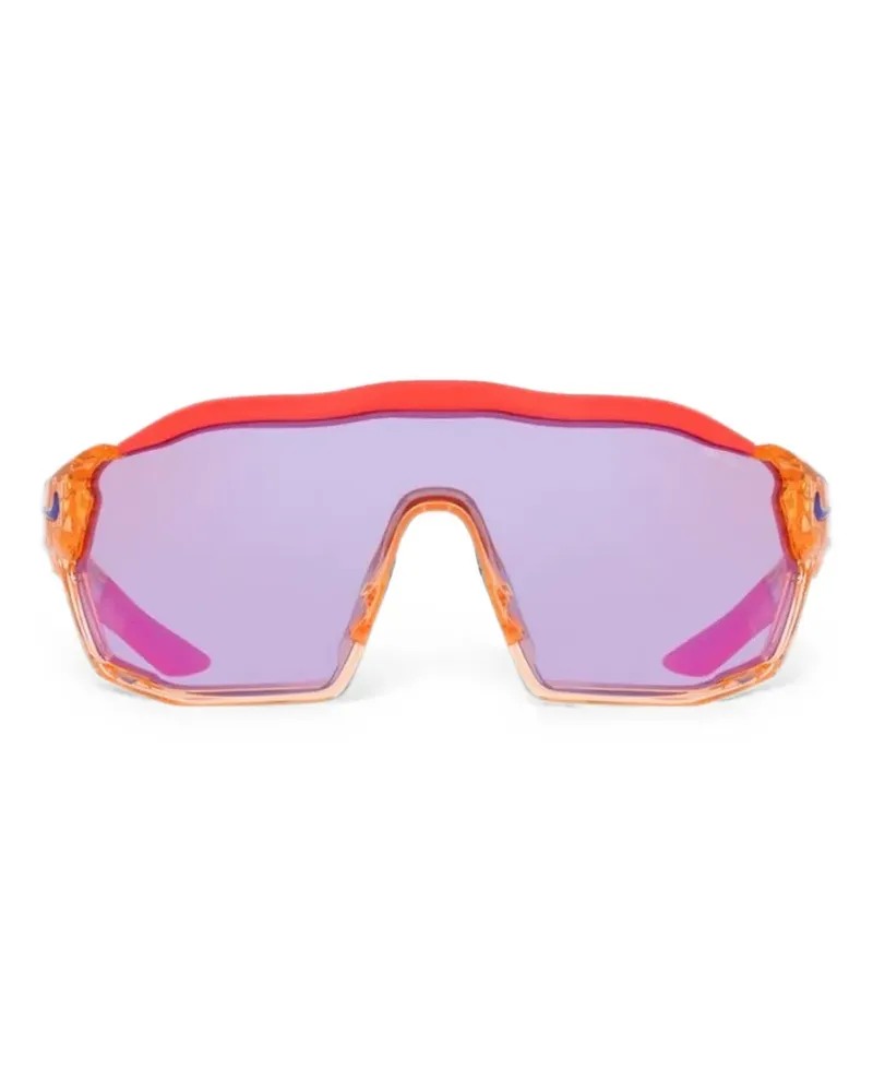 Nike x Rush Sonnenbrille mit geometrischem Gestell - Orange Orange