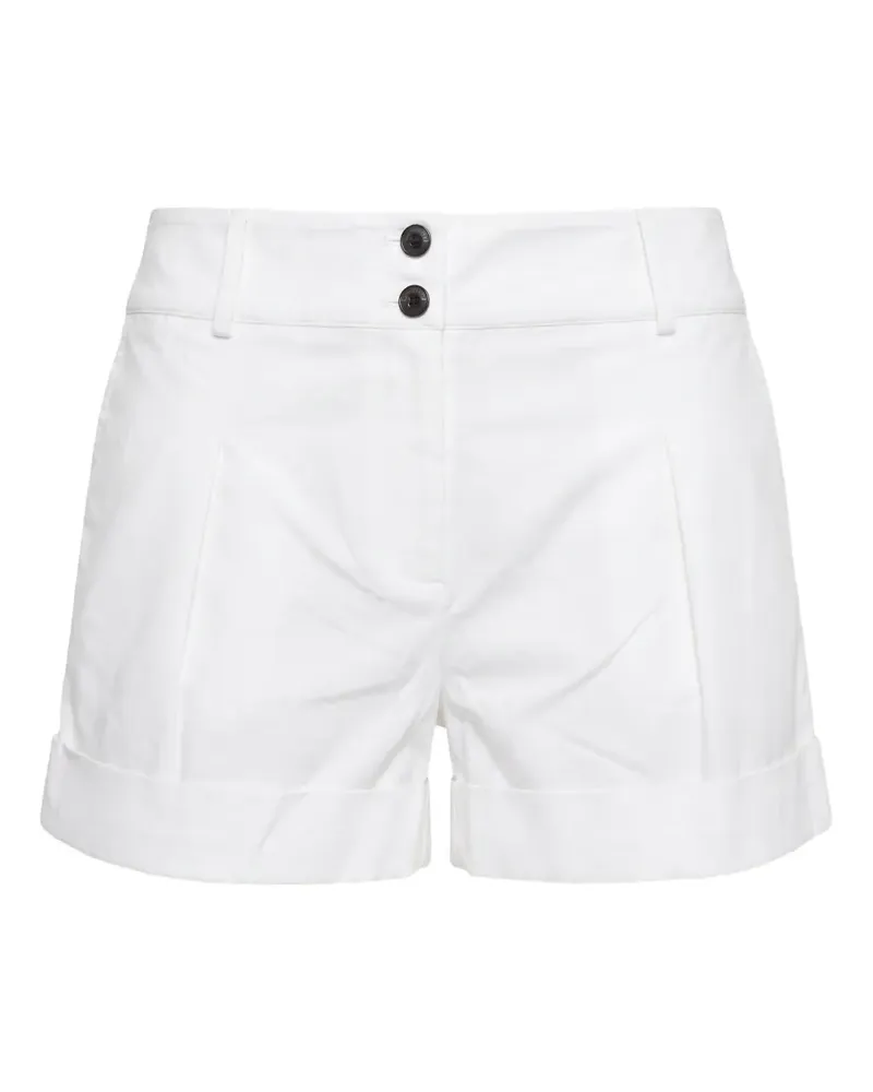 Brandon Maxwell Shorts mit Falten - Weiß Weiß