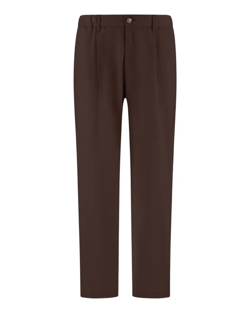 Herno pleat-detail trousers - Braun Braun