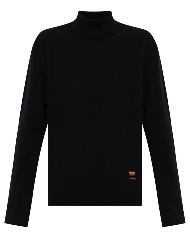 Paul Smith turtleneck cashmere Pullover Schwarz