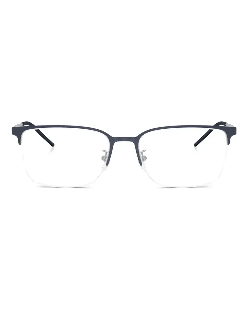 Emporio Armani Brille mit eckigem Gestell - Blau Blau