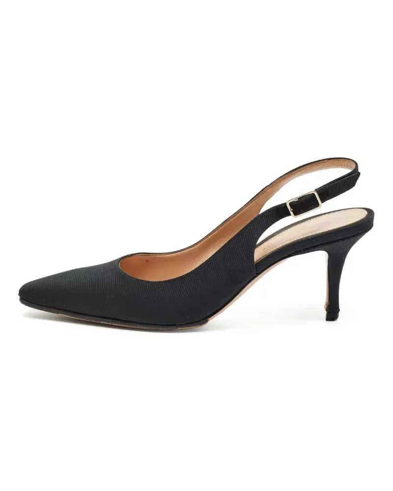 Gianvito Rossi Slingback-Pumps mit Schleife - Schwarz Schwarz